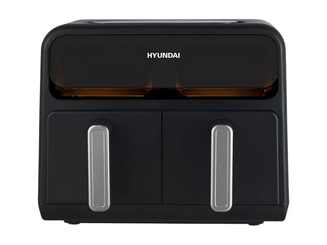 Freidora de aire Hyundai HAF8000DD 2400W 8L 2 cestas 8 programas negro