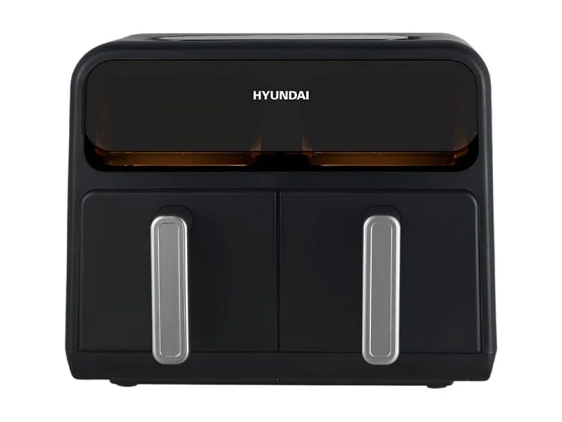 Freidora de aire Hyundai HAF8000DD 2400W 8L 2 cestas 8 programas negro