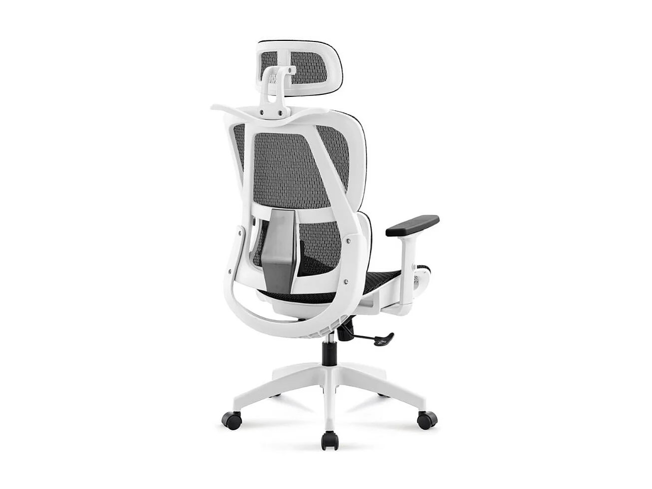 Silla de oficina Ergo altura regulable transpirable blanco 118-124x70x70 cm Adec