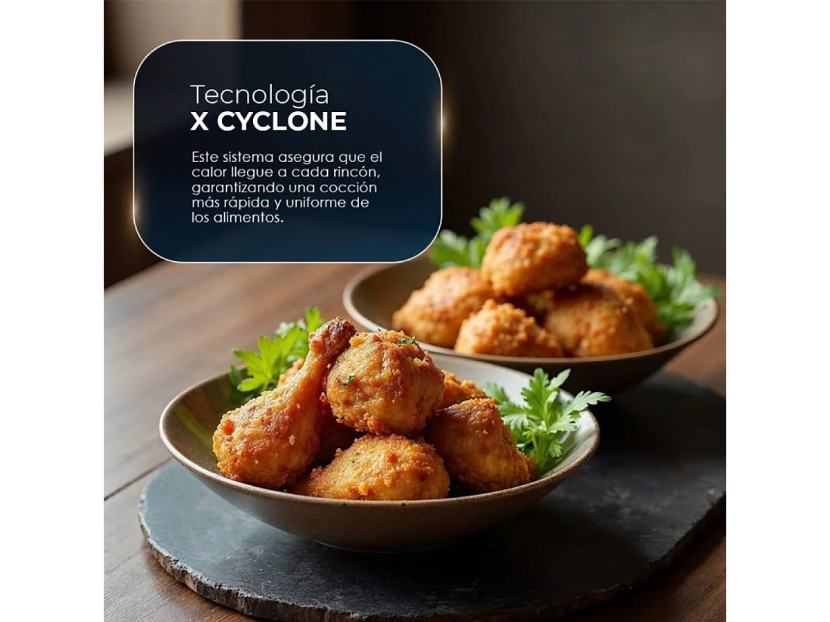 Freidora de aire Hyundai HAF5500D 1600W 5,5L 10 programas negro