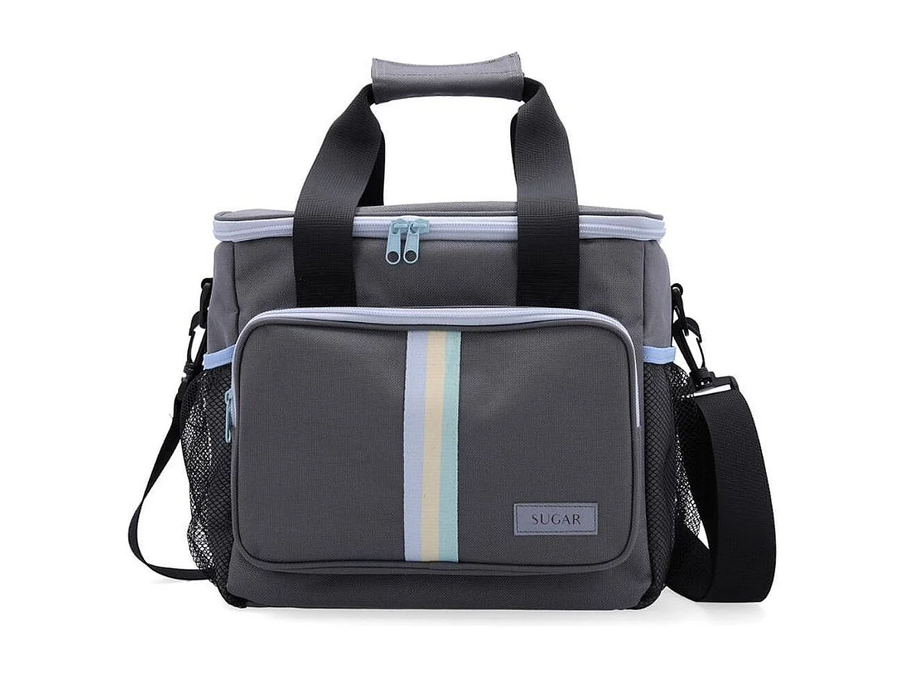 Bolsa térmica Sugar Quid 22L con asa regulable gris 33x28x24 cm