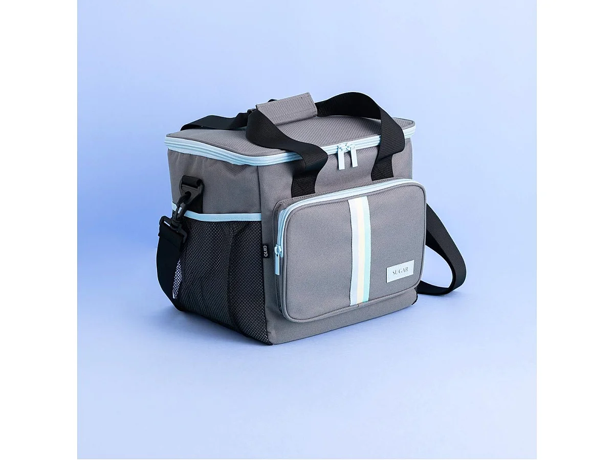 Bolsa térmica Sugar Quid 22L con asa regulable gris 33x28x24 cm