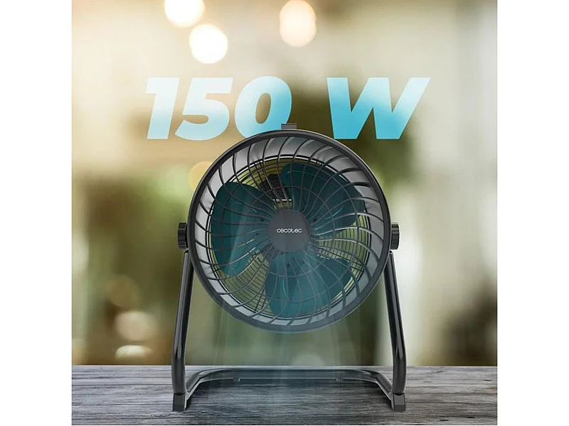 Ventilador de suelo industrial Cecotec ProIndustry FlowCannon 150W 3 velocidades 3 aspas negro