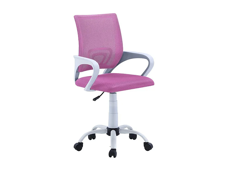 Silla de escritorio Line apoyabrazos con altura regulable rosa 90-102x60x60 cm Adec