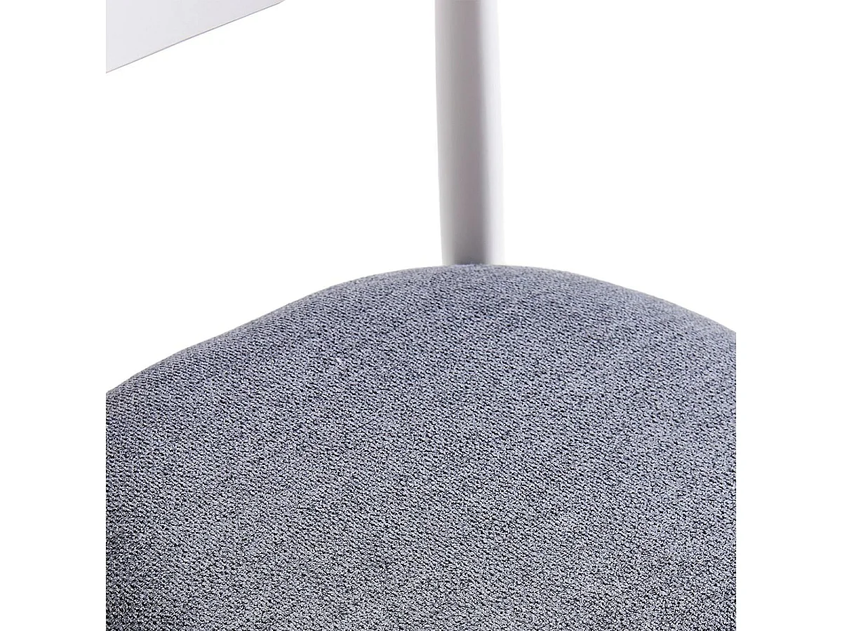 Pack de 2 sillas Shia asiento acolchado gris/blanco 83x49x42 cm Adec