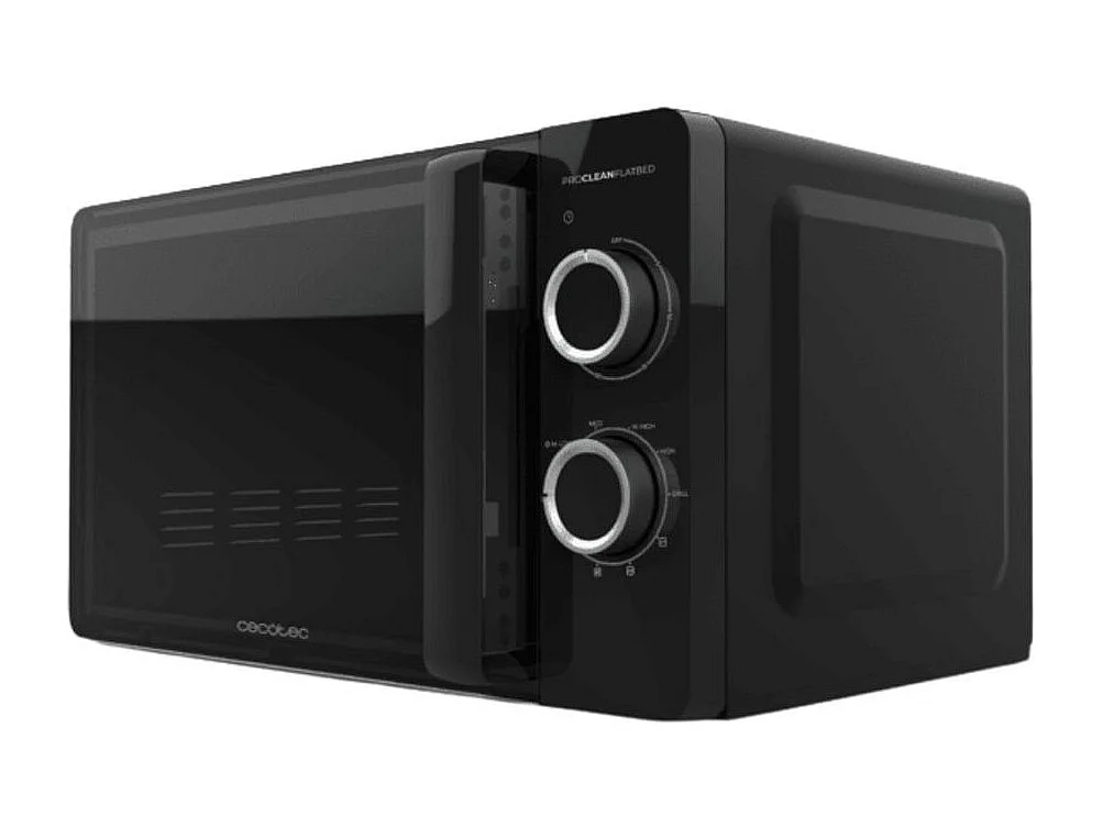 Microondas sin plato Cecotec Proclean 3130 Flatbed 700W 20L + Grill negro