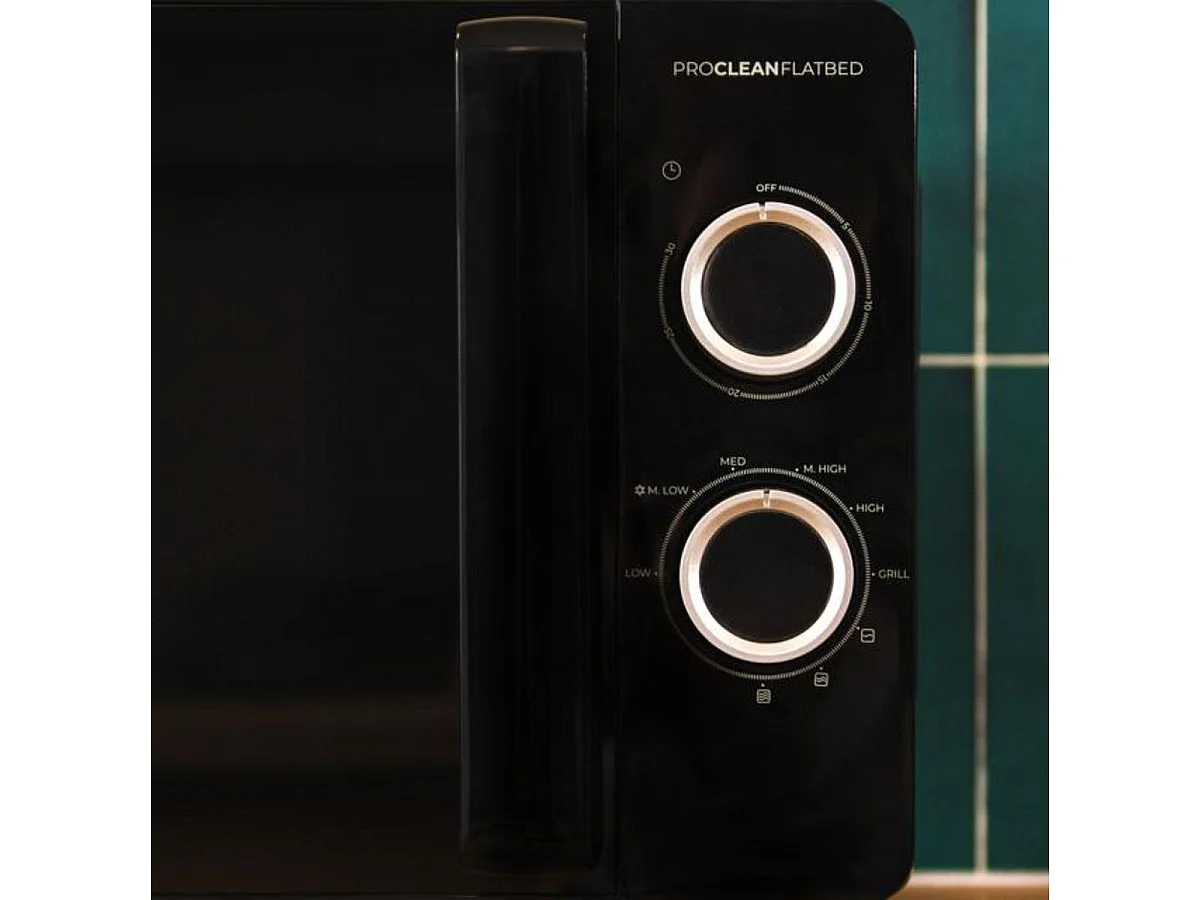 Microondas sin plato Cecotec Proclean 3130 Flatbed 700W 20L + Grill negro