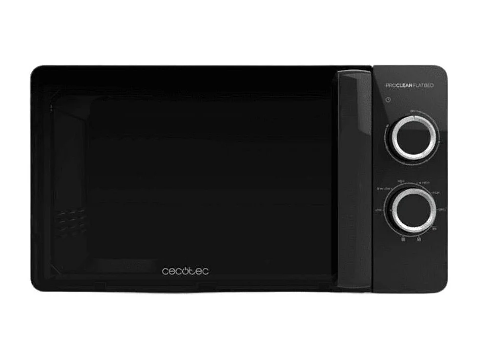 Microondas sin plato Cecotec Proclean 3130 Flatbed 700W 20L + Grill negro