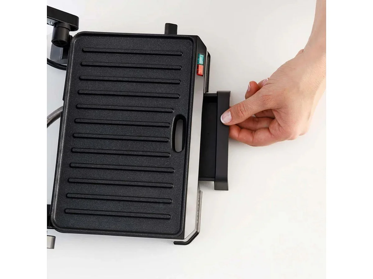 Tostador grill Taurus Mygrill Legend 1000W basculante aluminio antiadherente negro