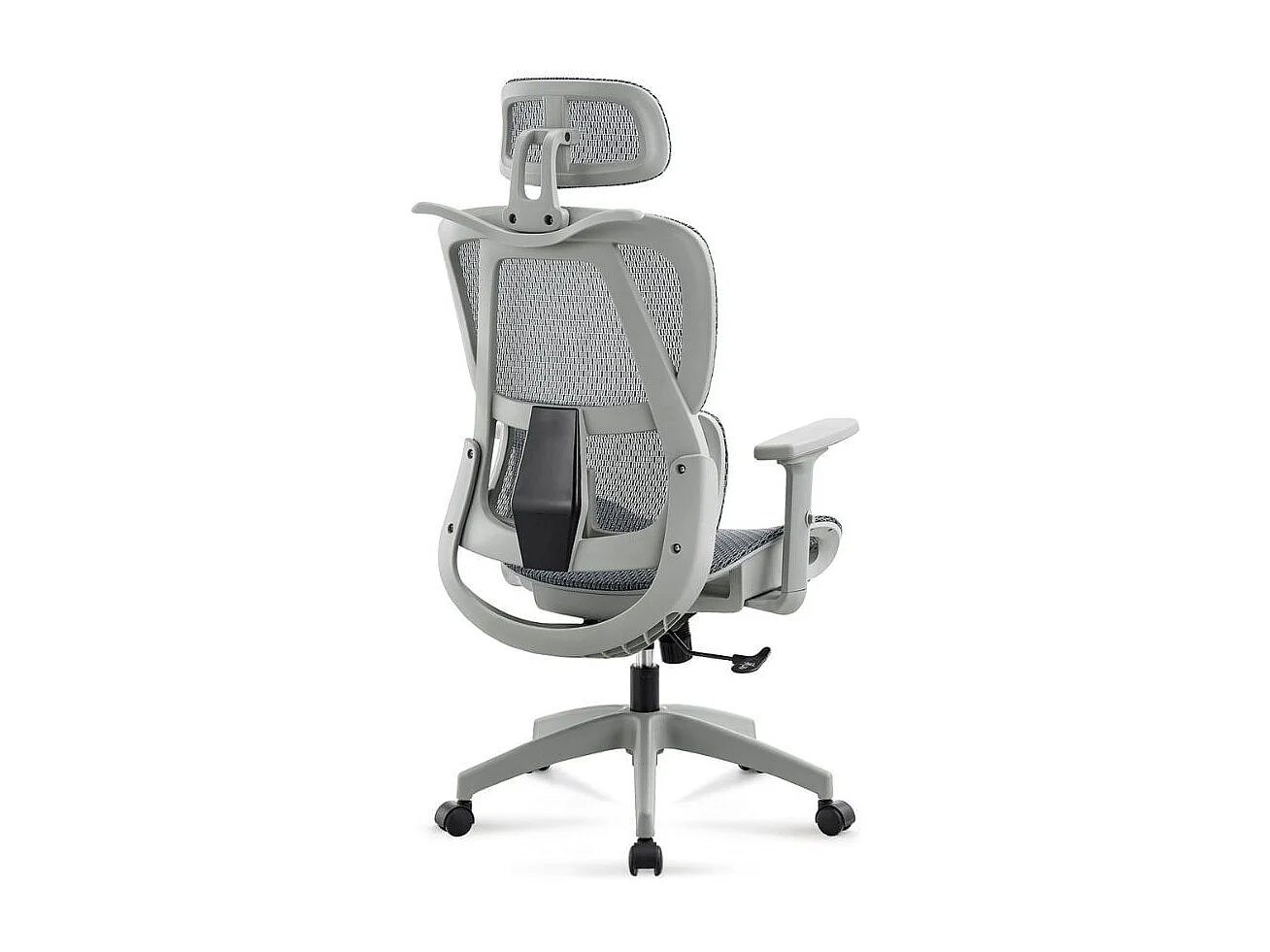 Silla de oficina Ergo altura regulable transpirable gris 118-124x70x70 cm Adec