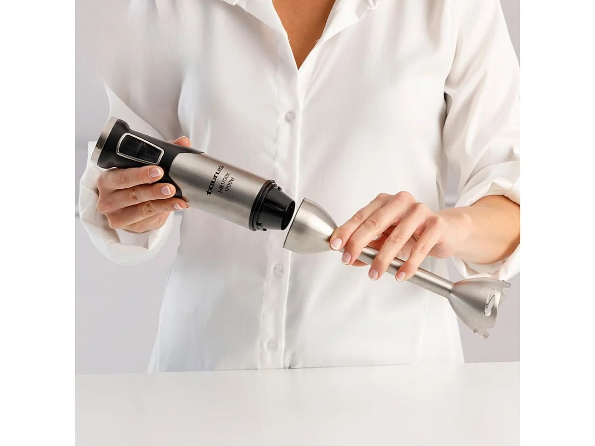 Batidora de mano Taurus HB1700X 1700W cuchillas acero inox 1L inox