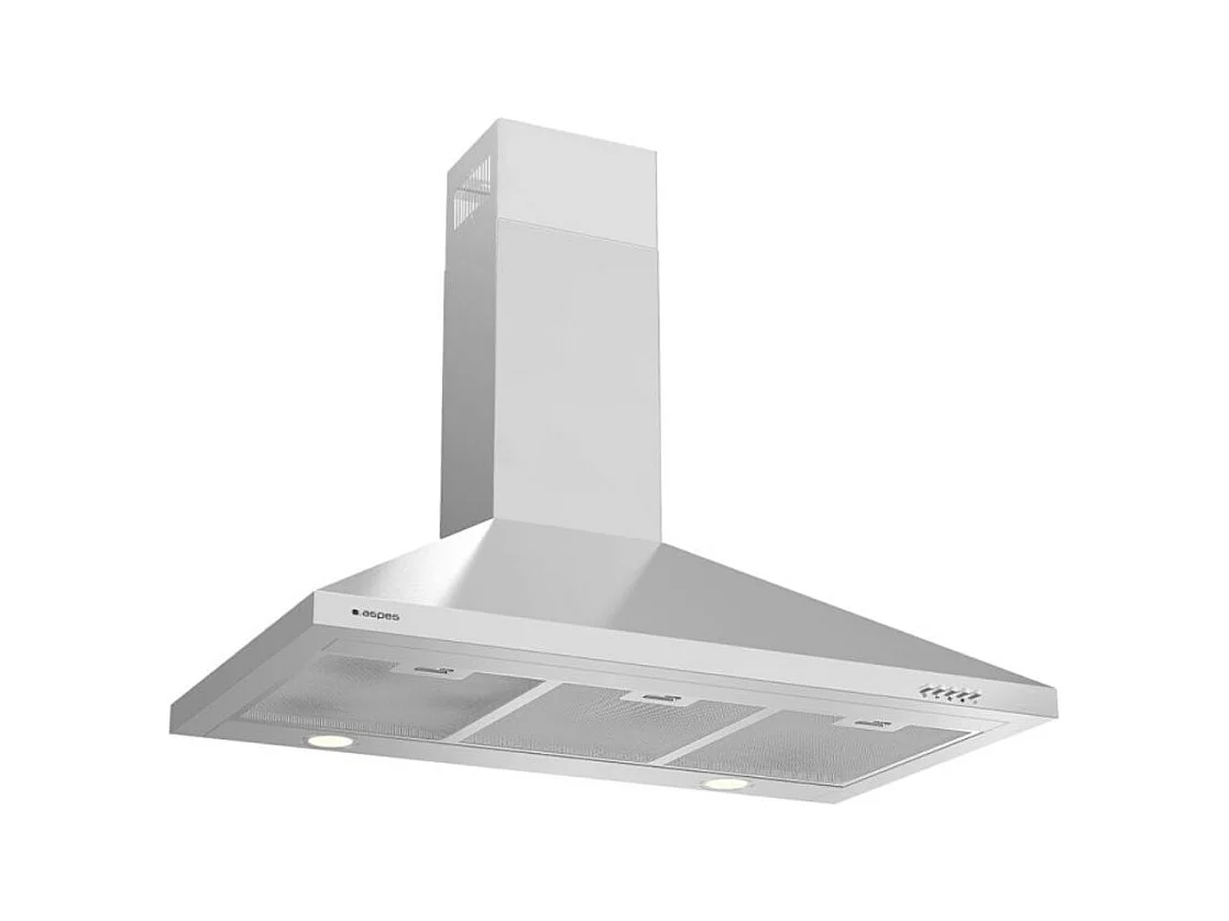 Campana piramidal Aspes ACPP901AIX 233W 623,2 m³/h A inox 90 cm