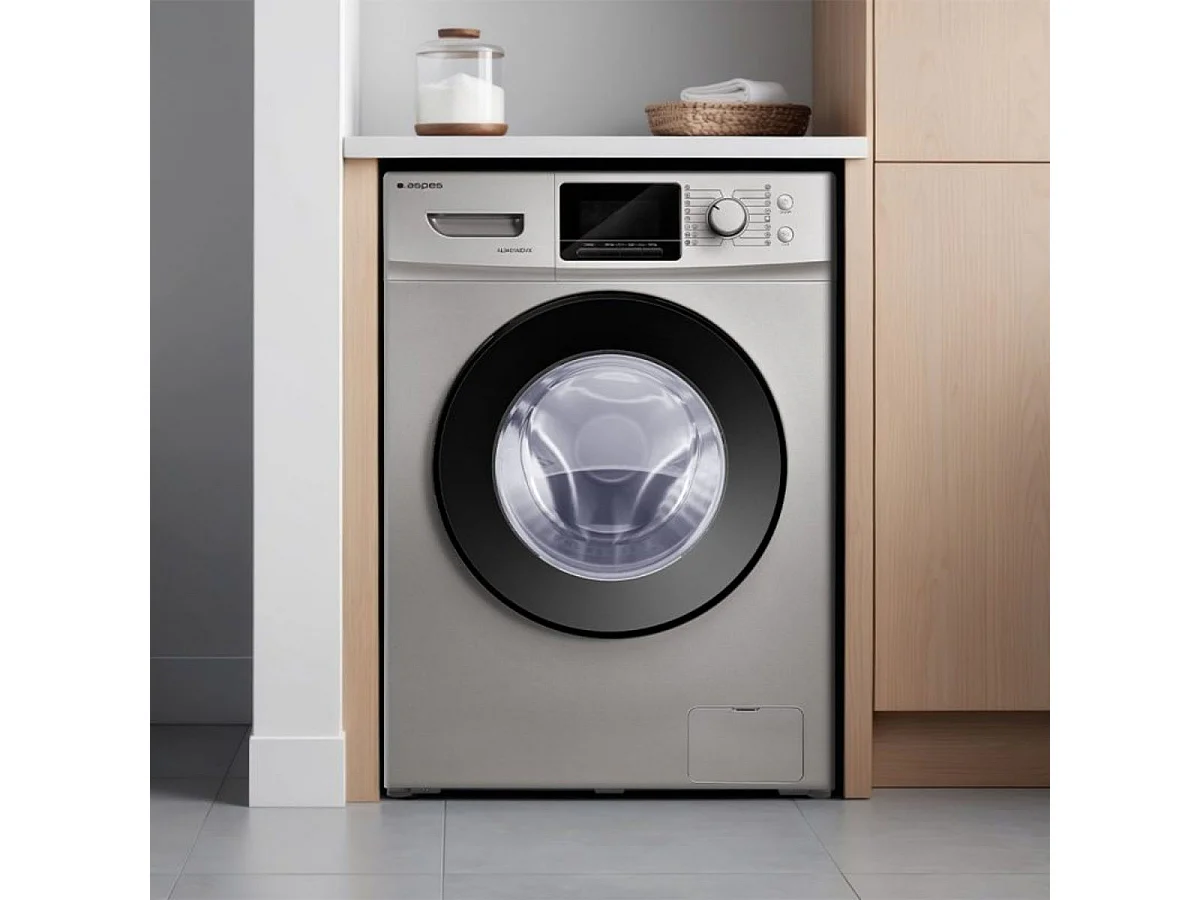 Lavadora carga frontal Aspes AL9401AIDVX 9kg 1400 rpm 16 programas A gris 59,5 cm