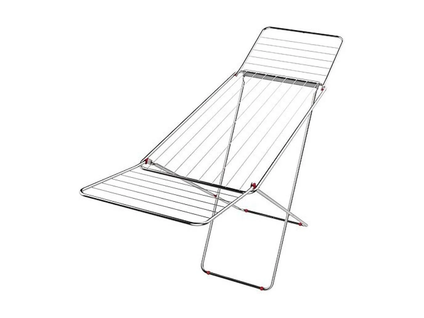 Tendedero plegable con alas abatibles gris 104,5 x181x54,5 cm