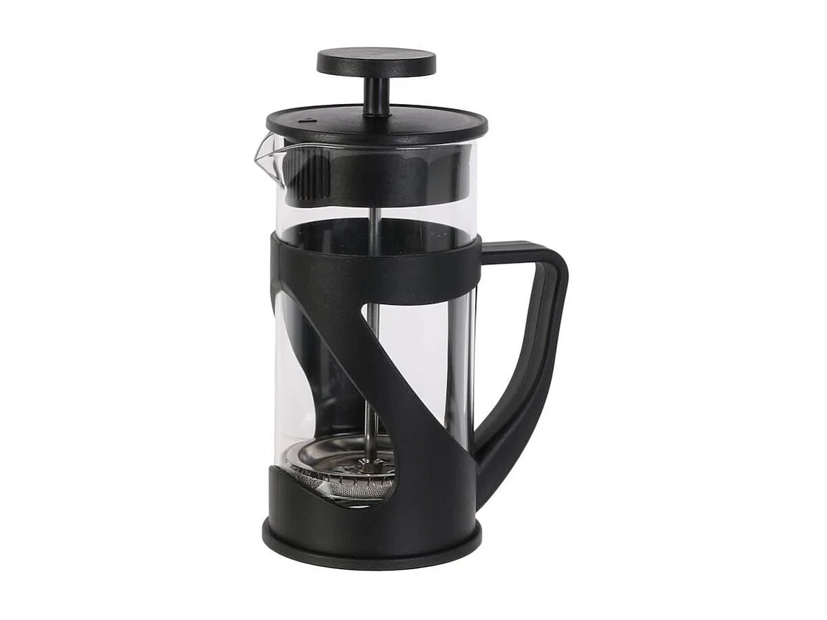 Cafetière à Piston 35cl en verre et Plastique noir pour 3 Tasses