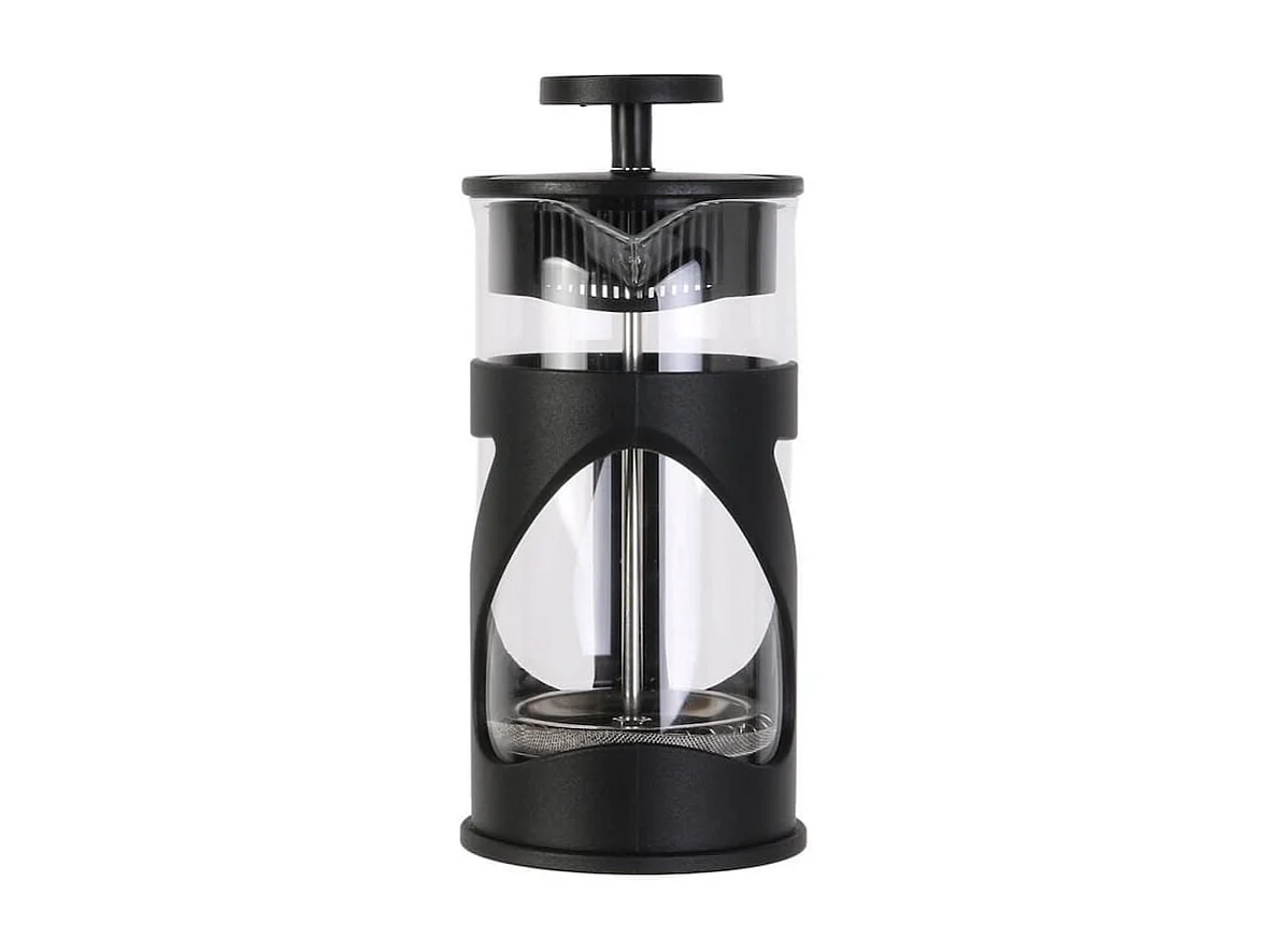 Cafetière à Piston 35cl en verre et Plastique noir pour 3 Tasses