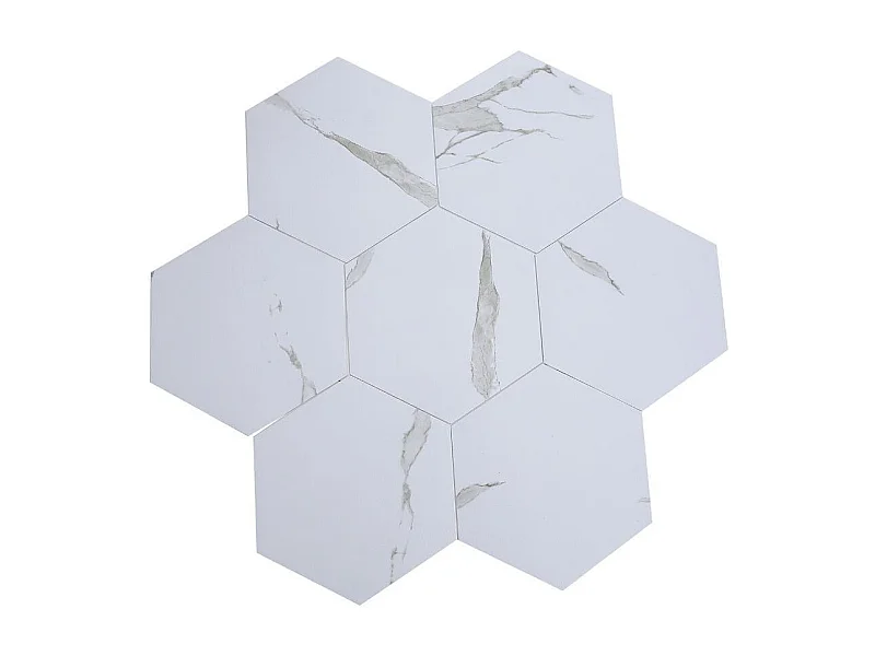 Paneles hexagonales adhesivos mármol 40 Unidades 23,5x20,5 cm