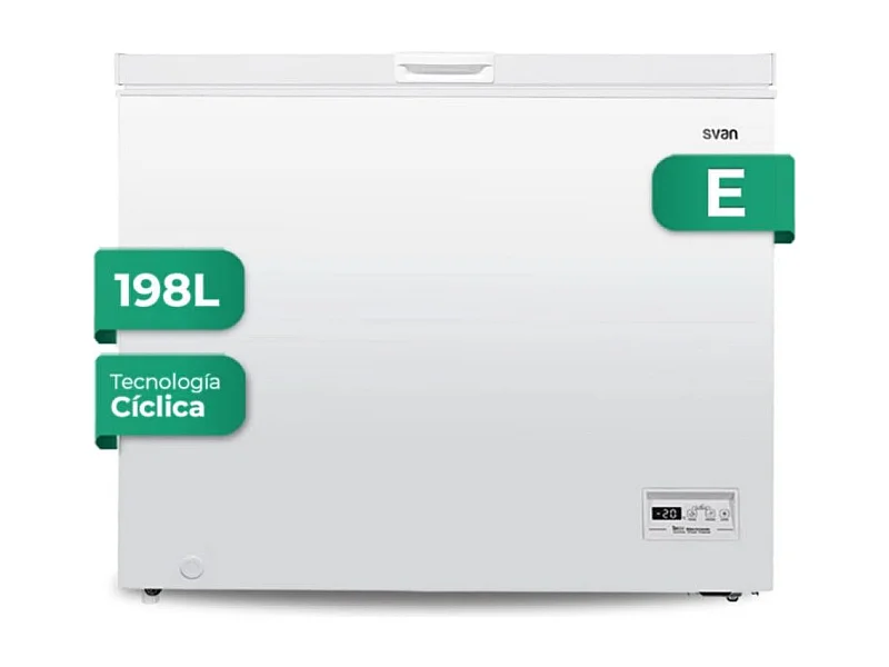 Congelador horizontal Svan SCH2002EDC 198L cíclico E blanco 91 cm