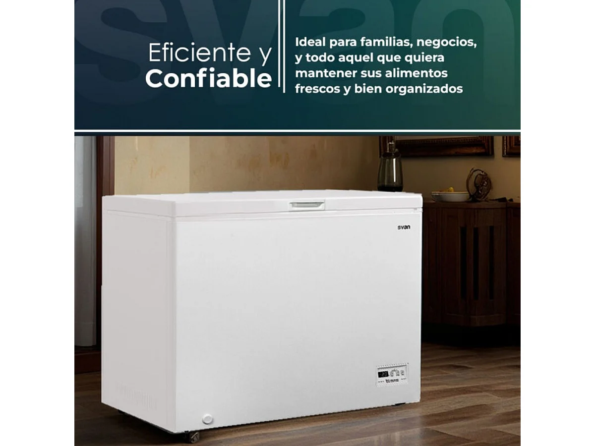 Congelador horizontal Svan SCH2002EDC 198L cíclico E blanco 91 cm