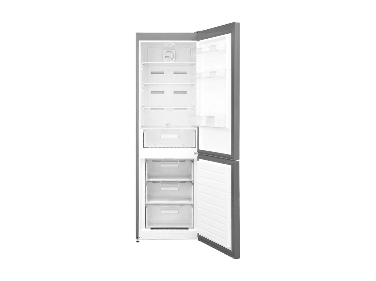 Frigorífico combi New Pol NWC186ELDX No Frost 295L E inox 186 cm