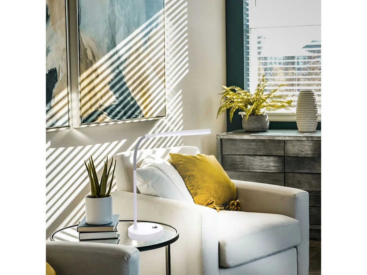 Flexo Boston 5W inalámbrico luz neutra blanco