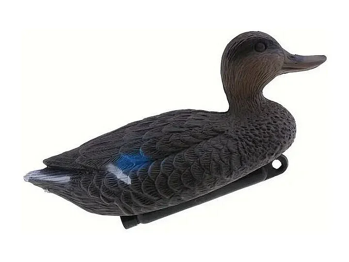 Señuelo Pato flotante negro 15x15x36 cm