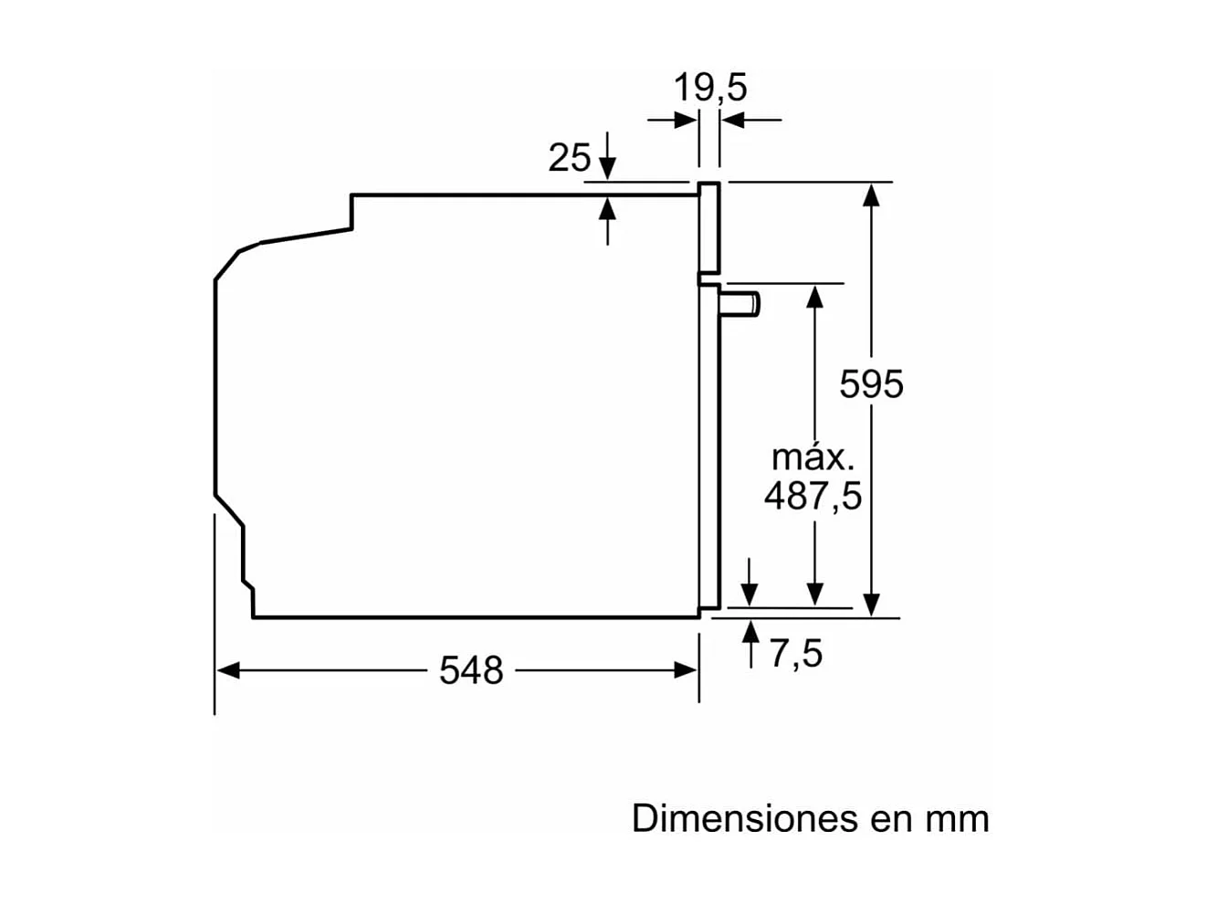 Horno multifunción Balay 3HB4131X3 3400W 71L 7 programas A inox 60 cm