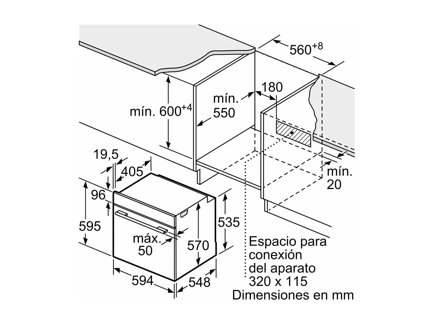 Horno multifunción Balay 3HB4131X3 3400W 71L 7 programas A inox 60 cm