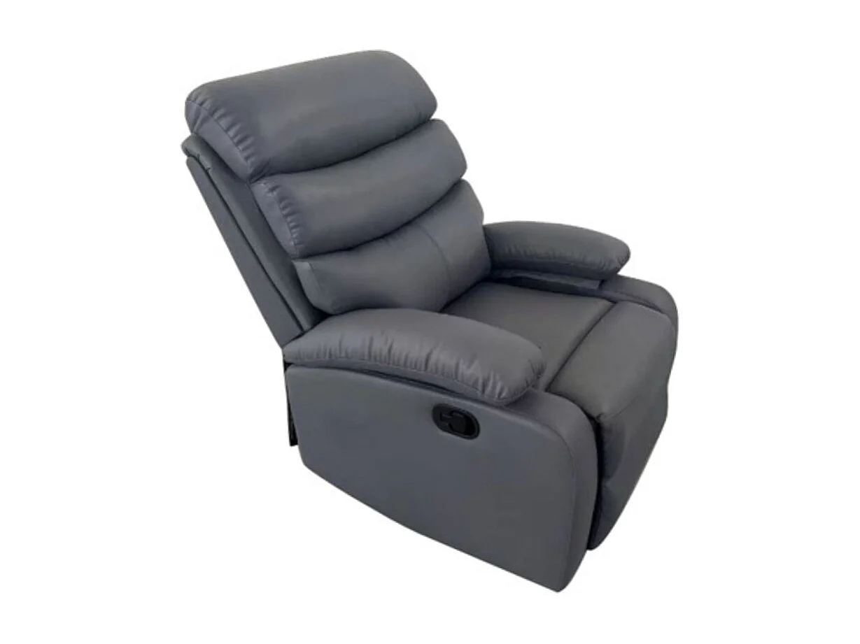 Sillón relax Phoenix reclinable gris 102x97x95 cm