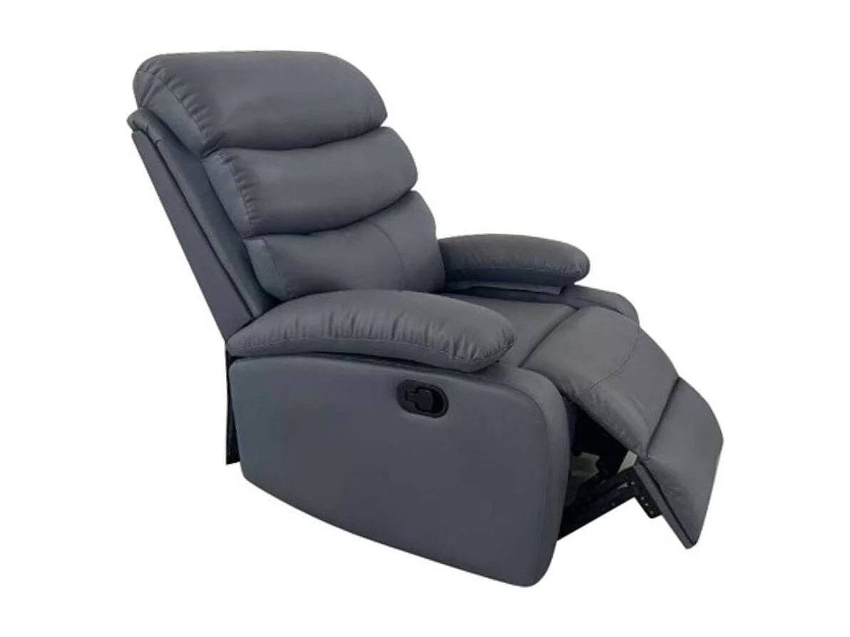 Sillón relax Phoenix reclinable gris 102x97x95 cm
