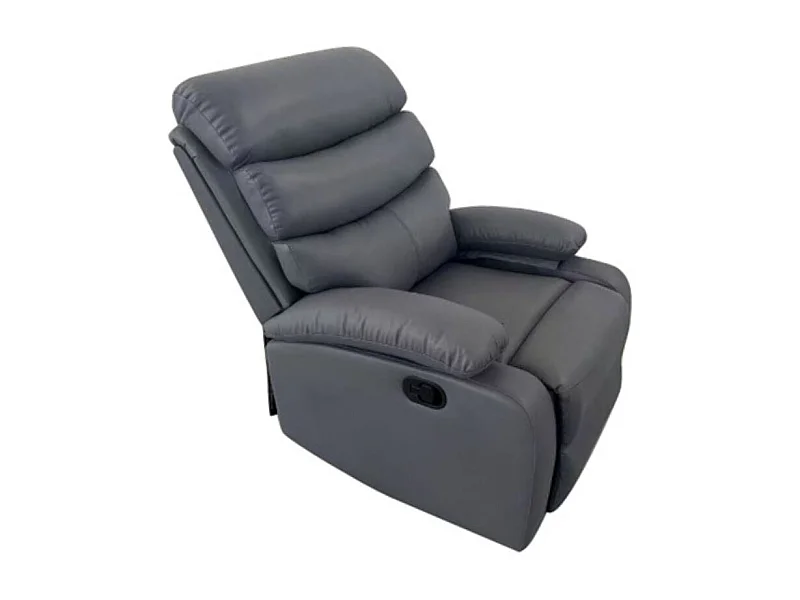 Sillón relax Phoenix reclinable gris 102x97x95 cm