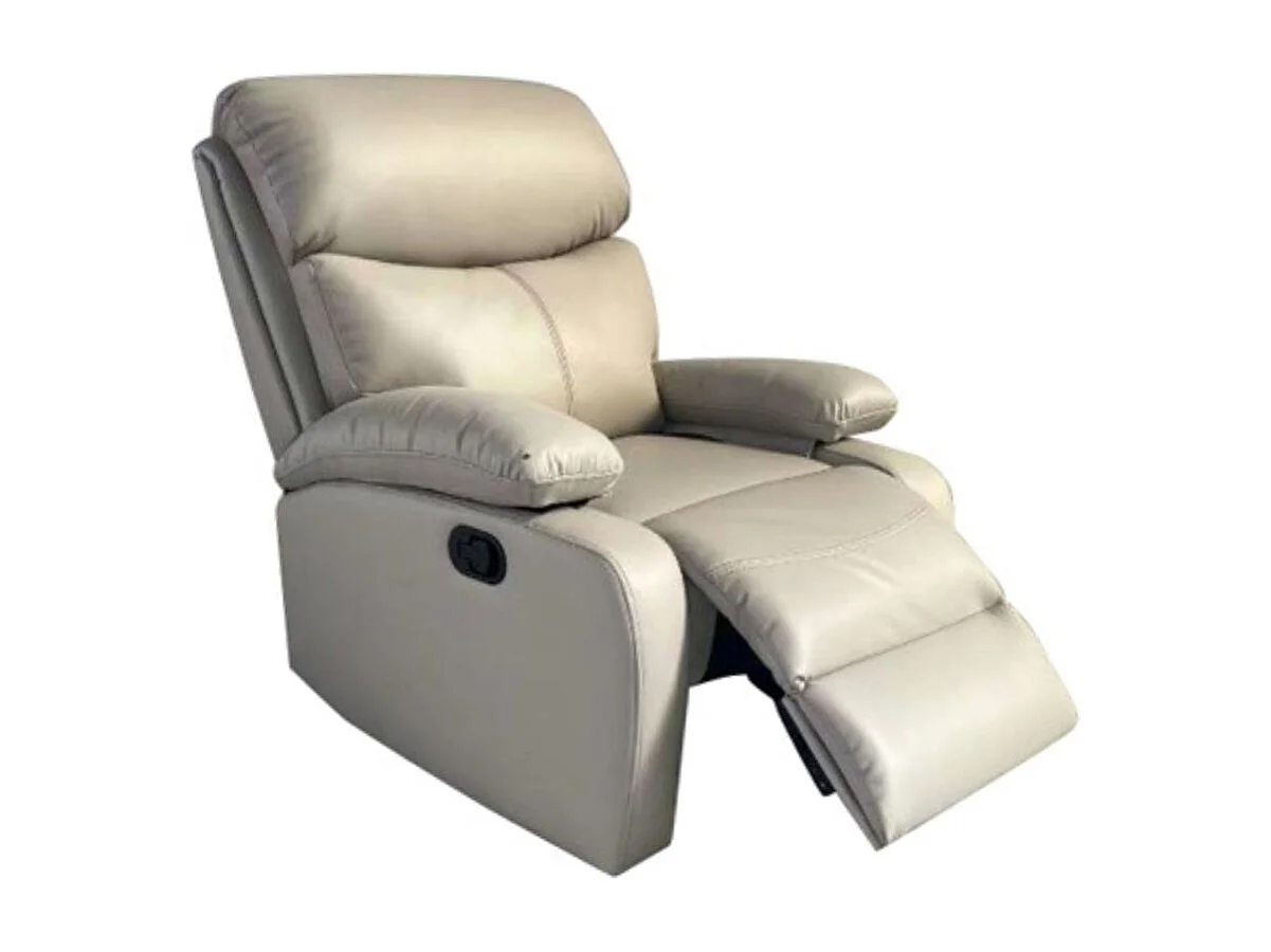 Sillón relax Dover reclinable beige 100x95x98 cm