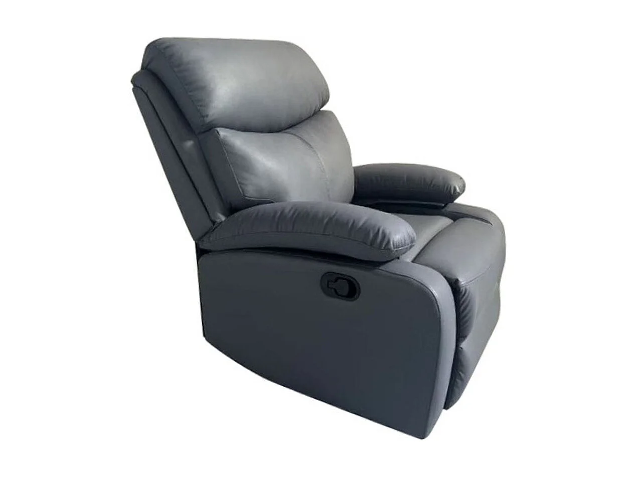 Sillón relax Dover reclinable gris 100x95x98 cm