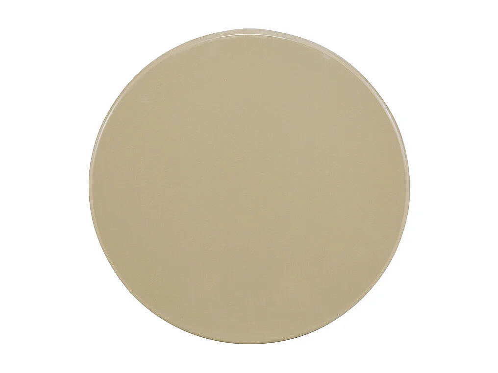 Paloma - Table d'appoint ronde en bois laqué ø50cm - Beige