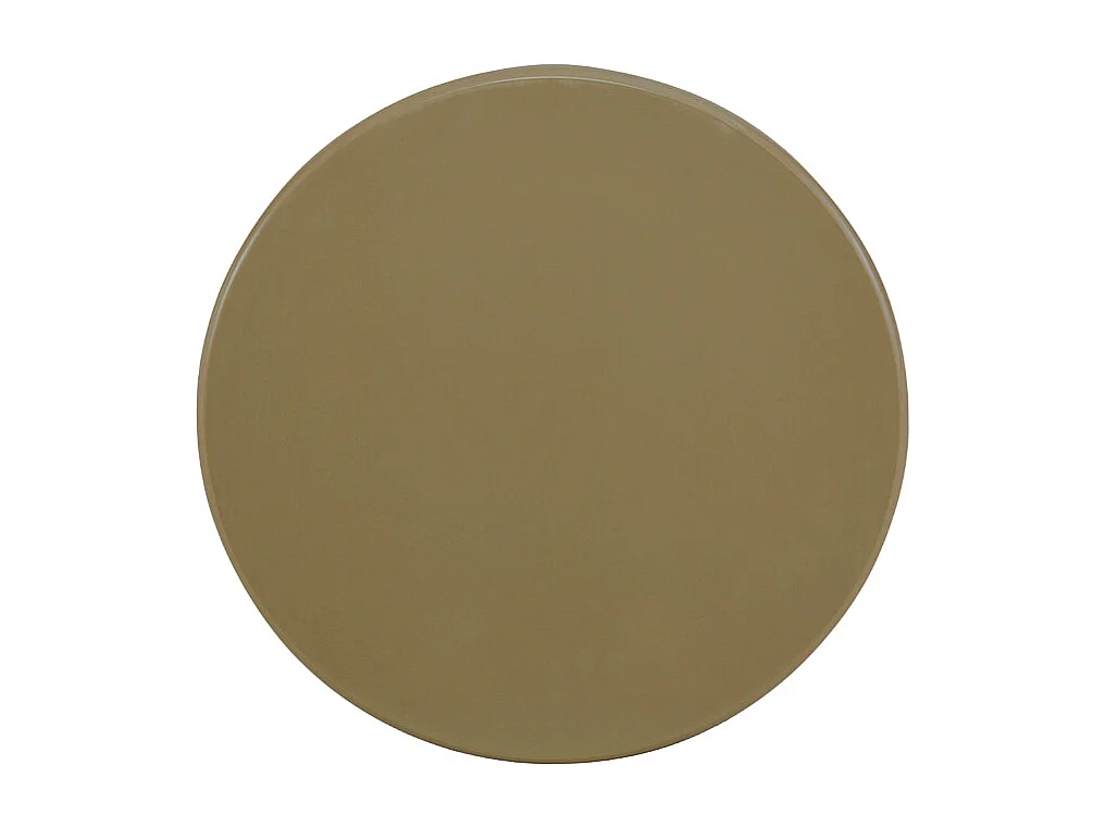 Paloma - Table d'appoint ronde en bois laqué ø50cm - Marron