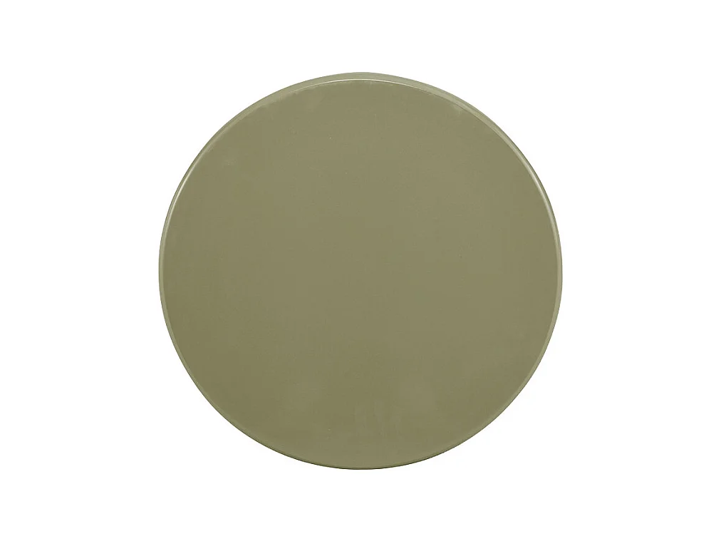 Paloma - Table d'appoint ronde en bois laqué ø50cm - Vert