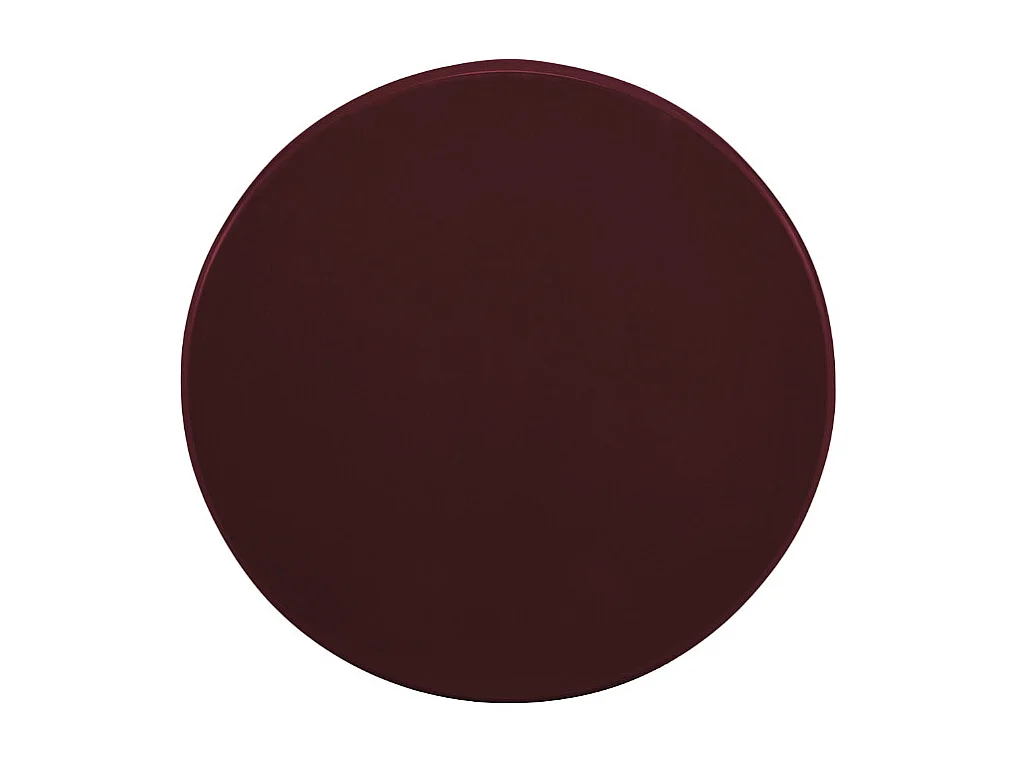 Paloma - Table d'appoint ronde en bois laqué ø50cm - Bordeaux