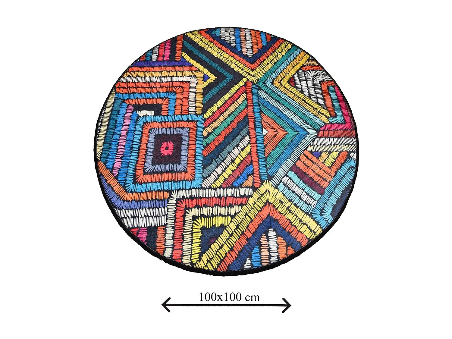 Alfombra de baño Maglie DJT (100 cm) multicolor