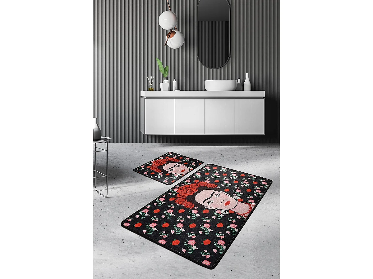 Alfombra de baño Set (2 piezas) Frida  multicolor