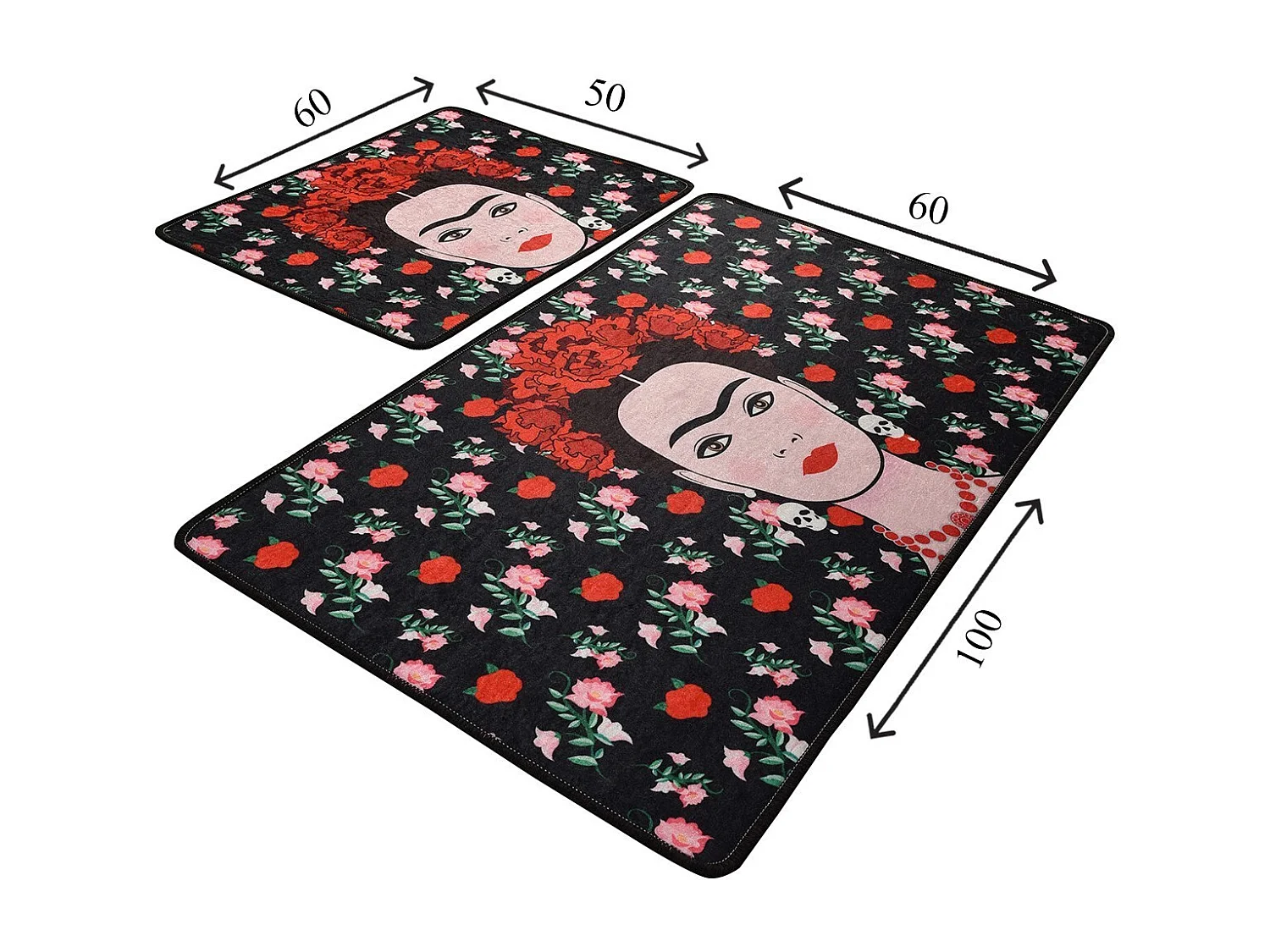 Alfombra de baño Set (2 piezas) Frida  multicolor