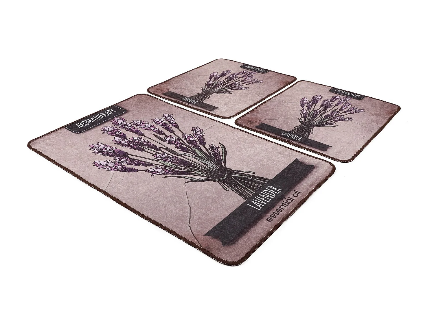 Alfombra de baño Set (3 piezas) Smell multicolor