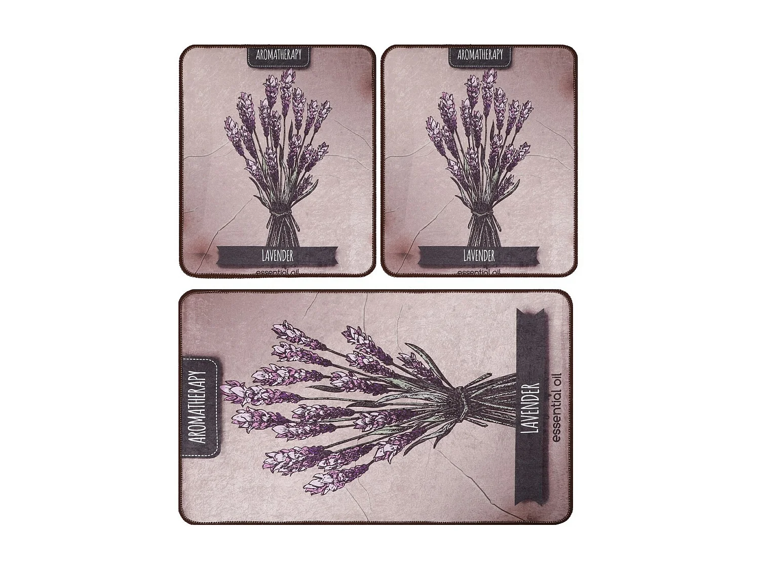 Alfombra de baño Set (3 piezas) Smell multicolor