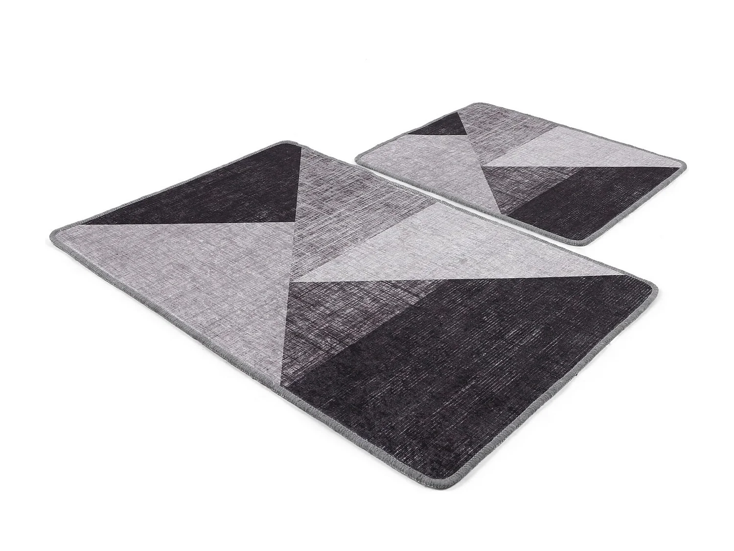 Alfombra de baño Set (2 piezas) Phell v2 gris