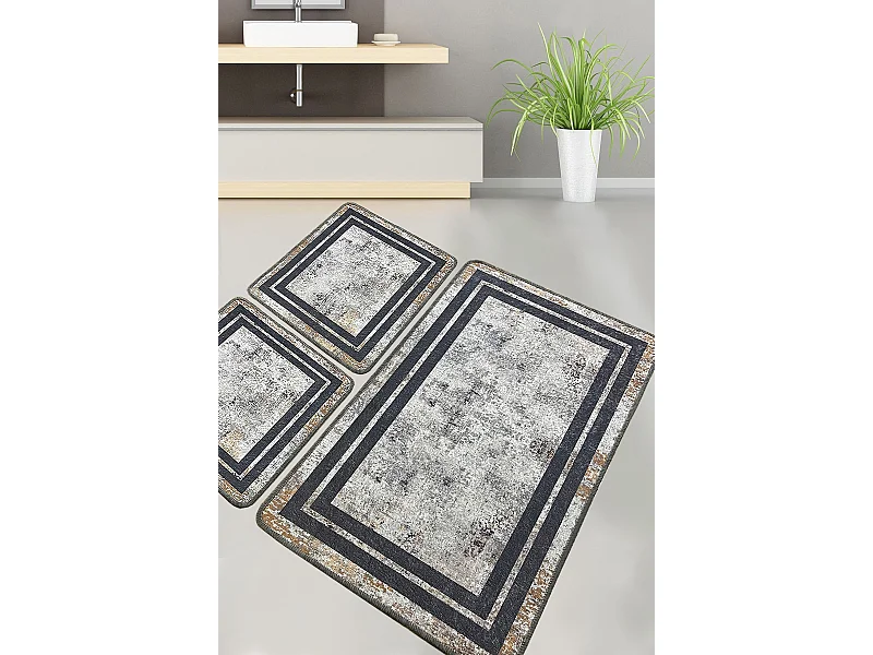 Alfombra de baño Set (3 piezas) Sione multicolor