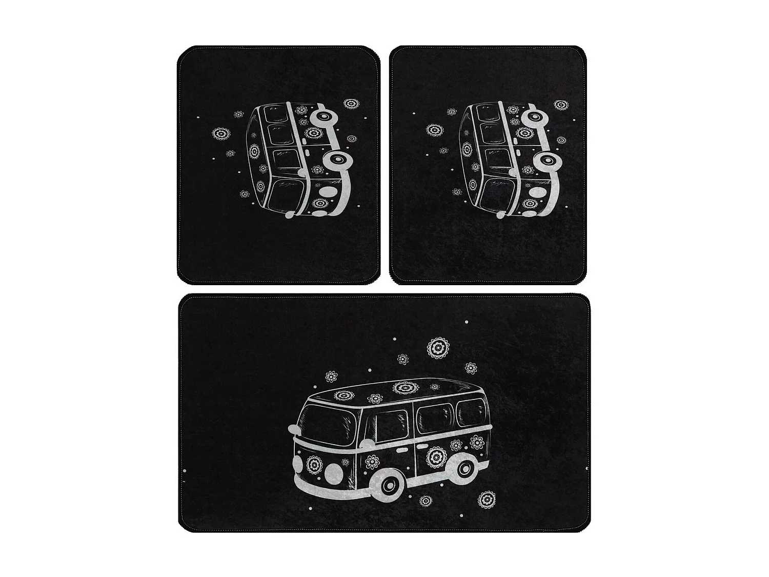 Alfombra de baño Set (3 piezas) Bus multicolor