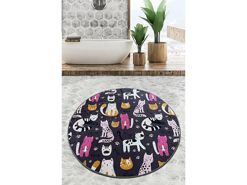 Alfombra de baño Park Cat Djt (80 cm) multicolor