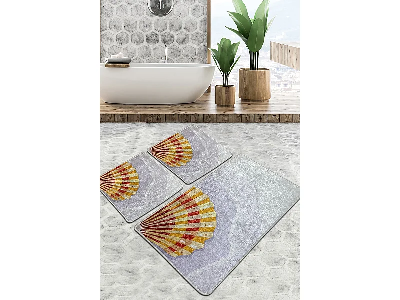 Alfombra de baño Set (3 piezas) Concha Djt multicolor