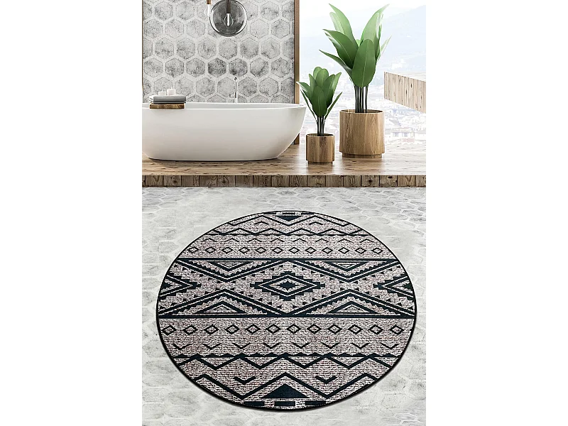 Alfombra de baño Tent Djt (100 cm) multicolor