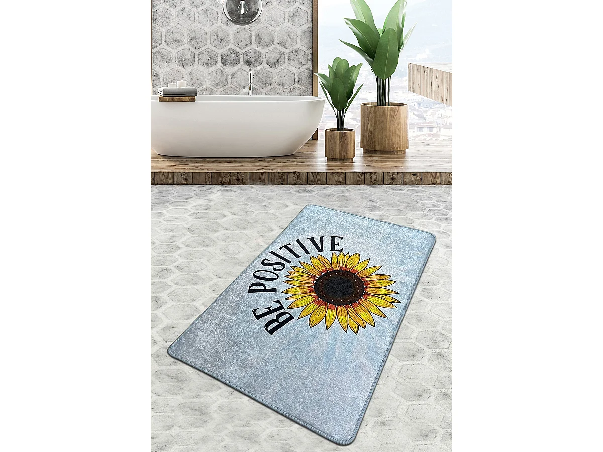 Alfombra de baño Be Positive Djt (80 x 100) multicolor