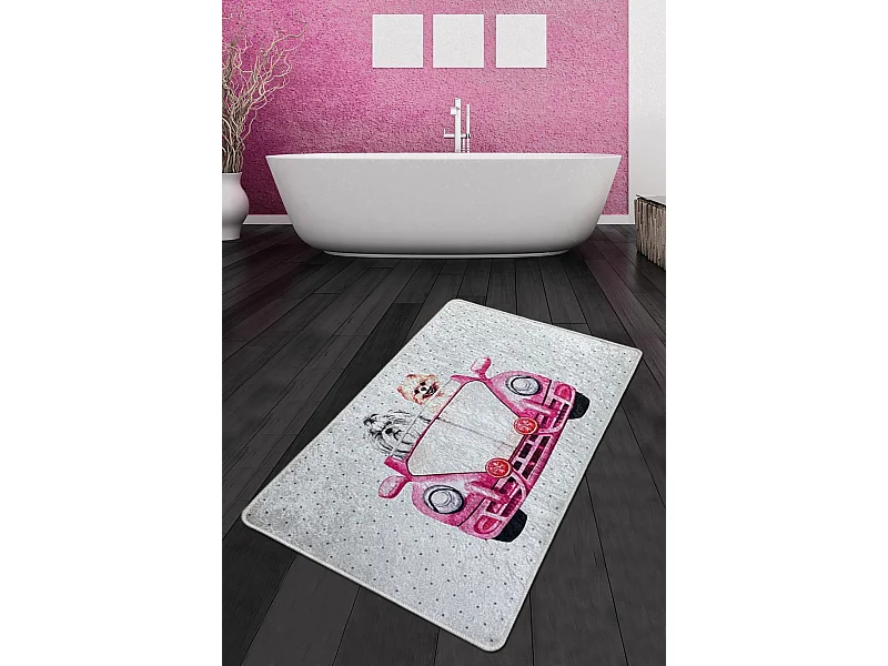 Alfombra de baño Dogs Vosvos Djt (80 x 100) multicolor